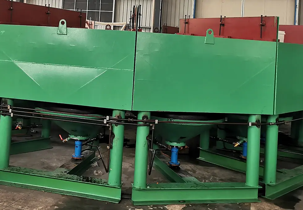 Jig machines assembled for classified gravity concentration duties